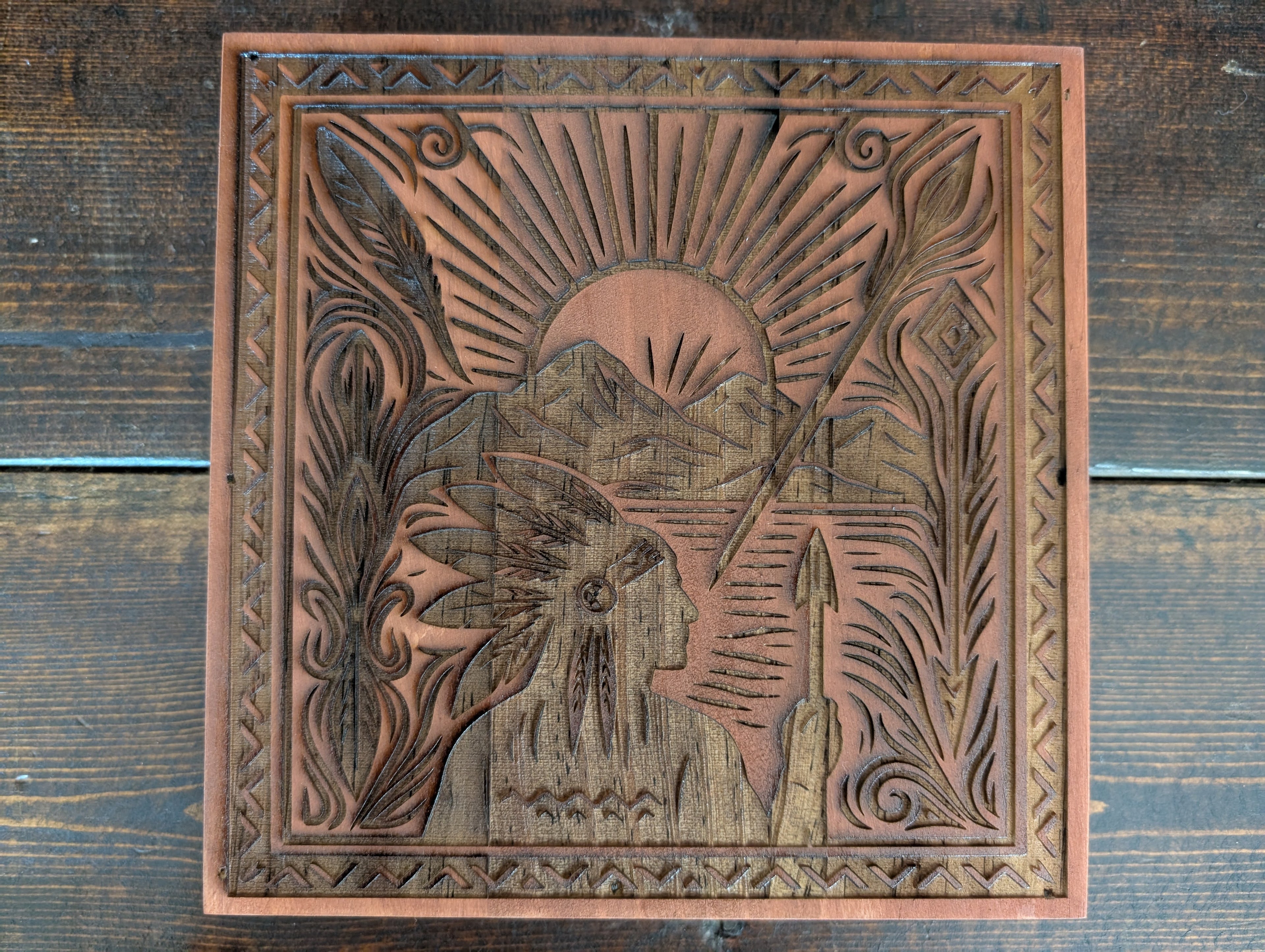 Engraved Artwork "Zibe Hunter"